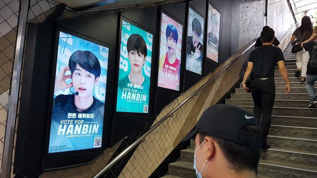 I-LAND: Thí sinh Việt Nam phủ sóng ảnh khắp ga tàu điện tại Hàn Quốc, fan quốc tế bắt tay fan Việt bình chọn để Hanbin được ra mắt - Ảnh 3.