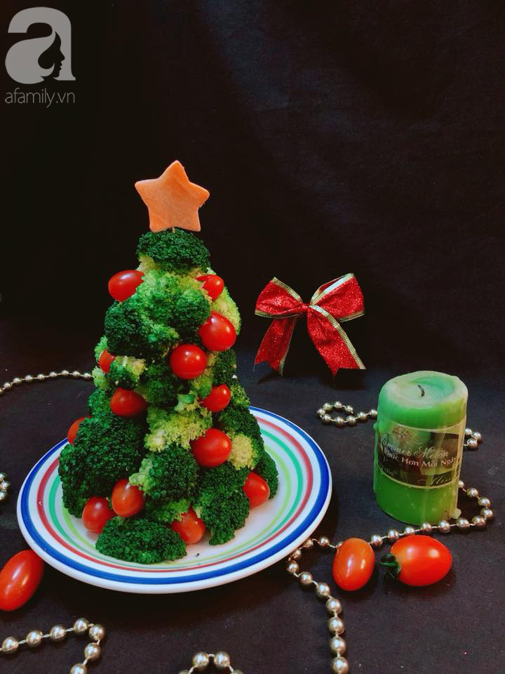 Dùng rau củ làm cây thông Noel trên bàn ăn mang không khí Giáng sinh về nhà - Ảnh 6.
